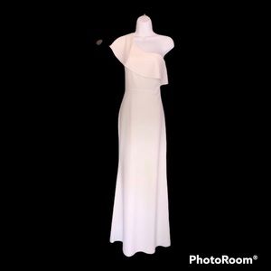NWOT by Amissima One Shoulder Long of white Dress | M